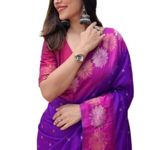 Women's Kanjivaram Pure Soft Silk Designer Saree